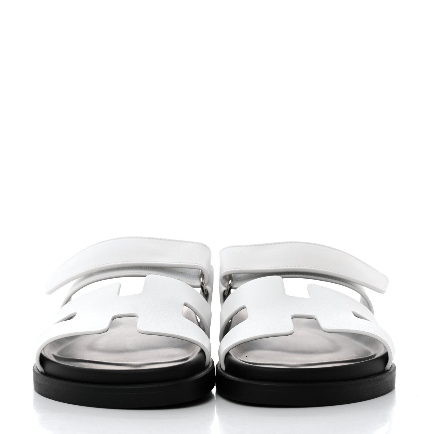 Hermes Calfskin Womens Chypre Sandals 36 White 2 of 9