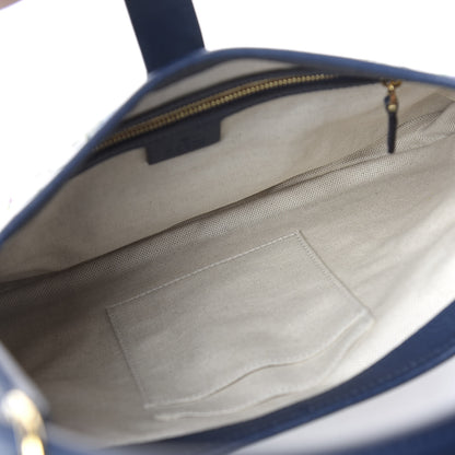 Gucci Canvas Flora Medium Jackie Hobo Blue Agata 4 of 12