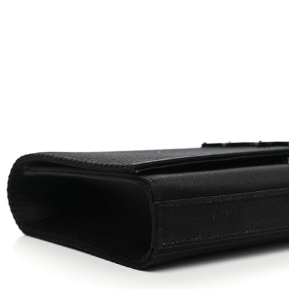 Saint Laurent Satin Monogram Cassandre Clutch Black 7 of 8