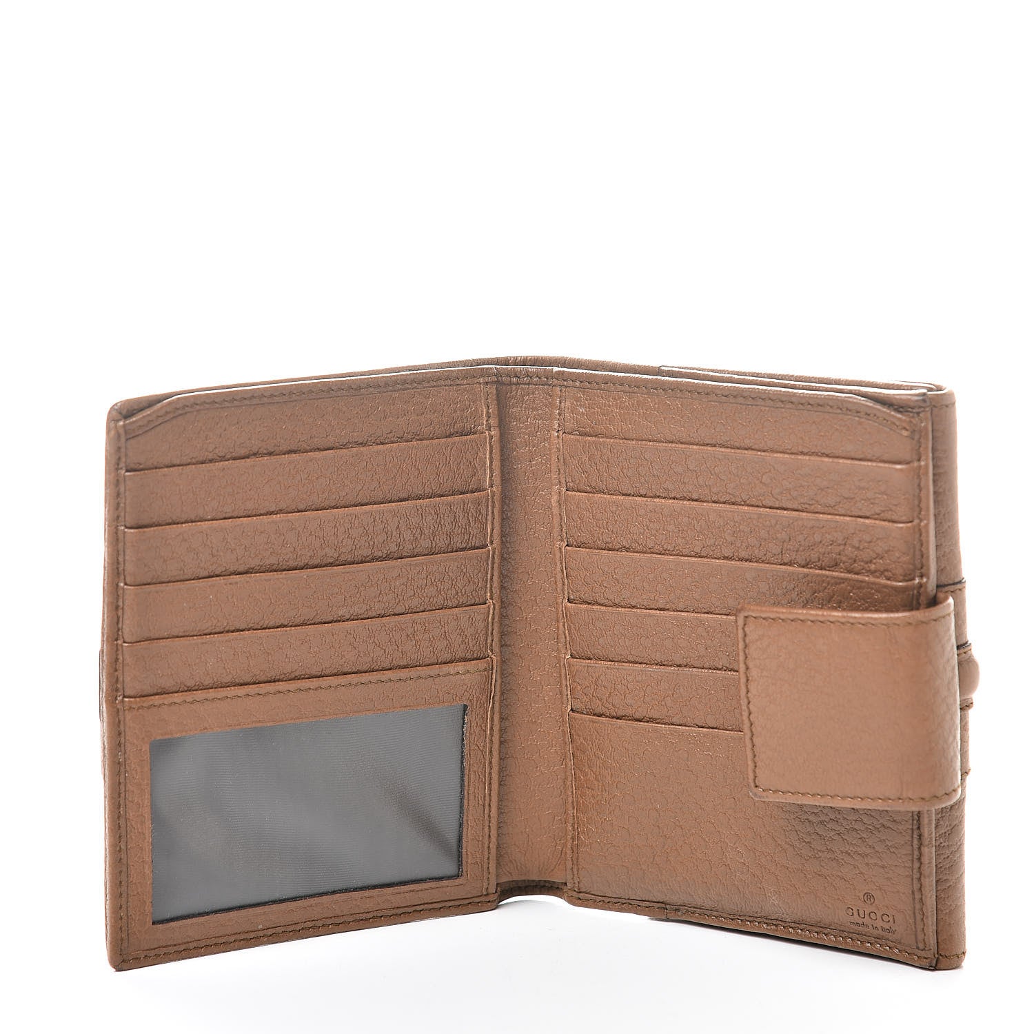 Gucci Calfskin French Junco Wallet Light Brown 6 of 12