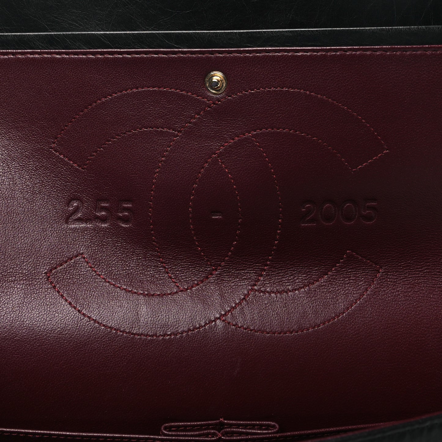 Aged Calfskin Quilted 50th Anniversary 2.55 Reissue 227 Flap Black