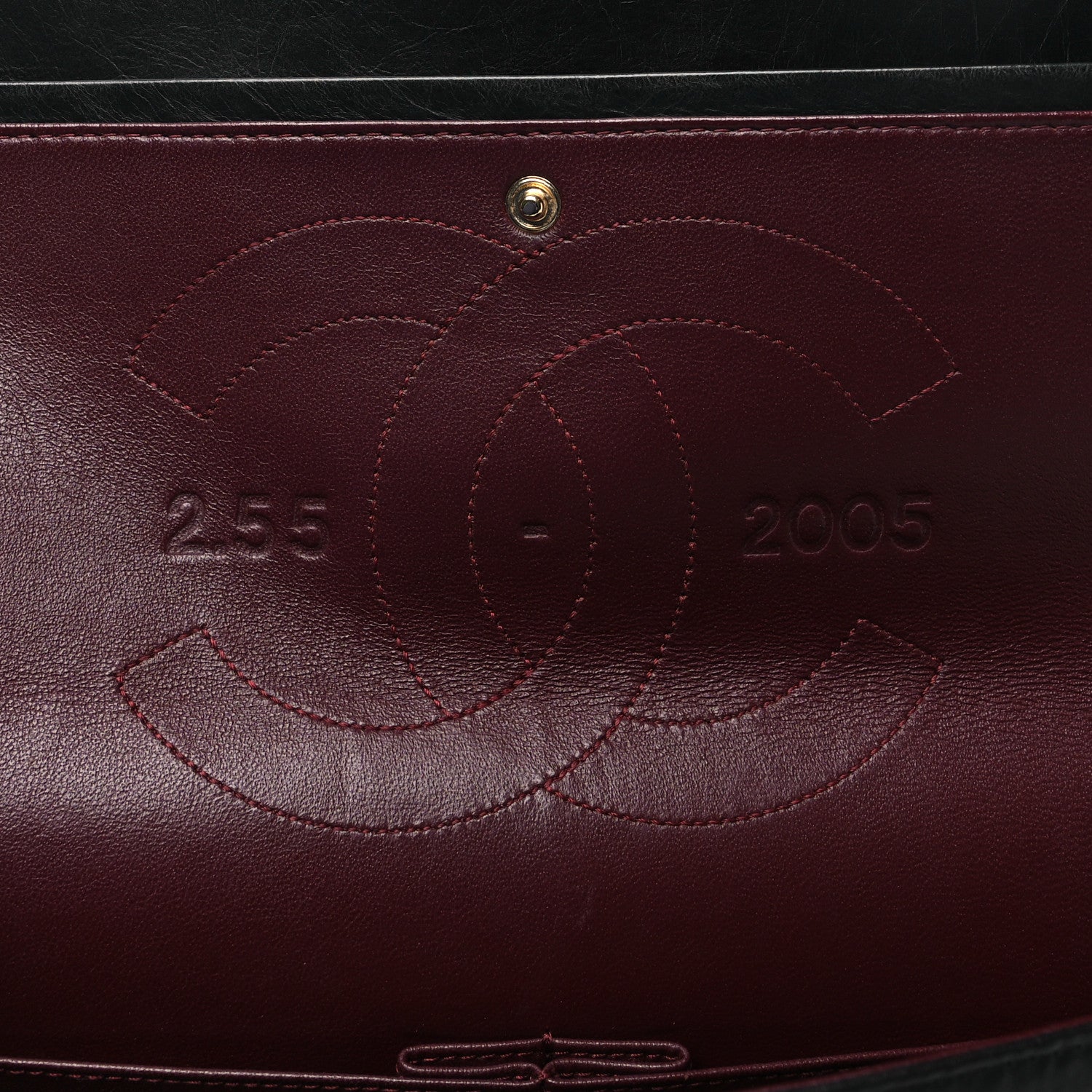 Chanel Aged Calfskin Quilted 50th Anniversary 2.55 Reissue 227 Flap Black 7 of 12