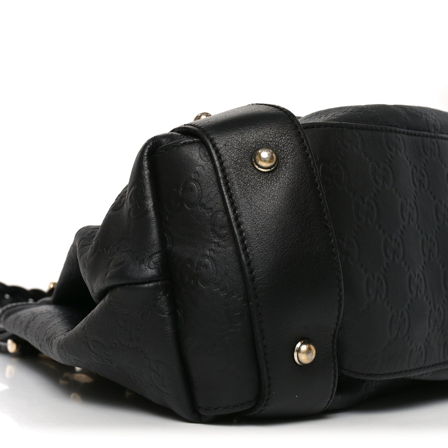 Guccissima Medium Pelham Shoulder Bag Black