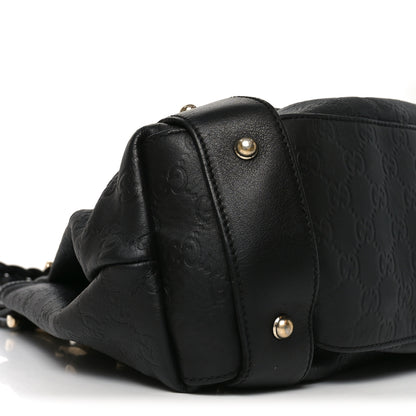 Gucci Guccissima Medium Pelham Shoulder Bag Black 9 of 11