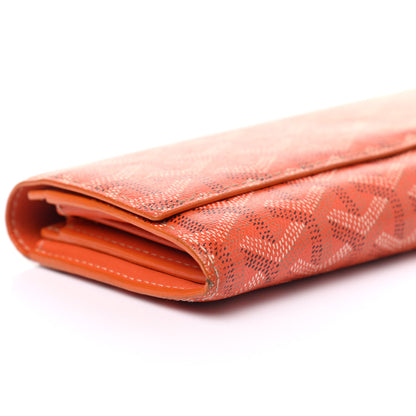 Goyard Goyardine Varenne Long Wallet Orange 5 of 10
