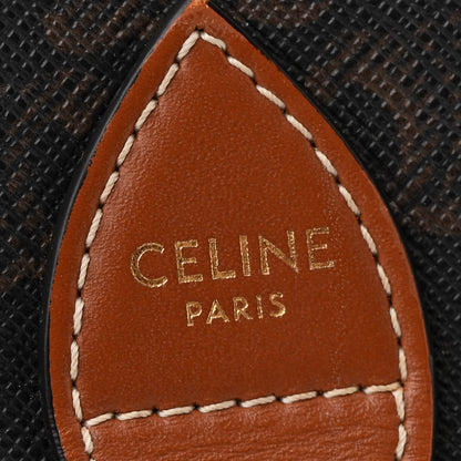 Celine Triomphe Canvas Folco Bag Tan 6 of 11