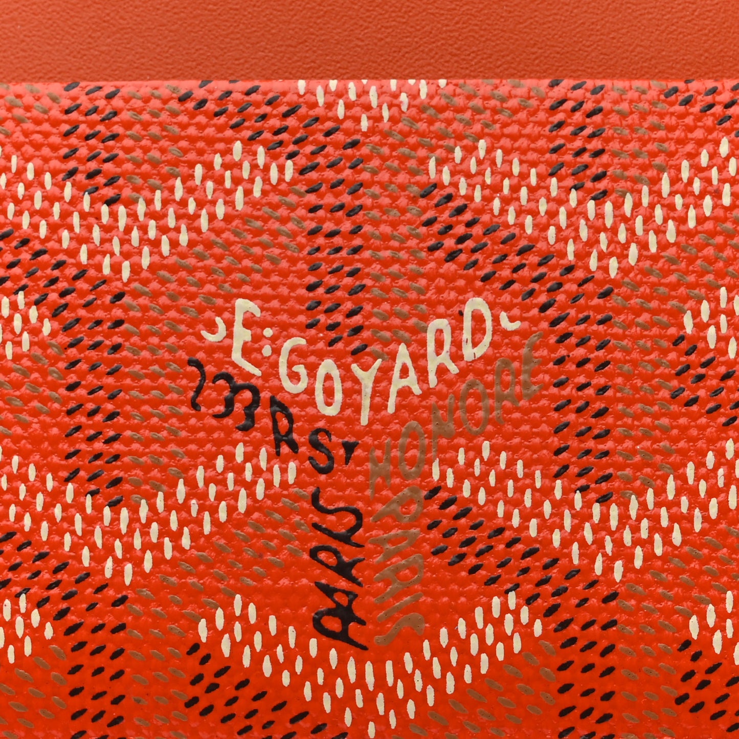 Goyardine Saint Sulpice Card Holder Orange