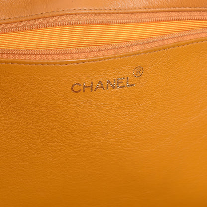 Chanel Lambskin Jumbo CC Shoulder Bag Orange 6 of 12