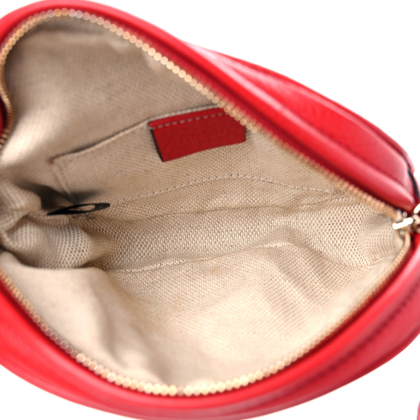 Pebbled Calfskin Mini Soho Chain Bag Tabasco Red