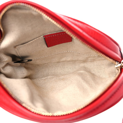 Gucci Pebbled Calfskin Mini Soho Chain Bag Tabasco Red 6 of 12