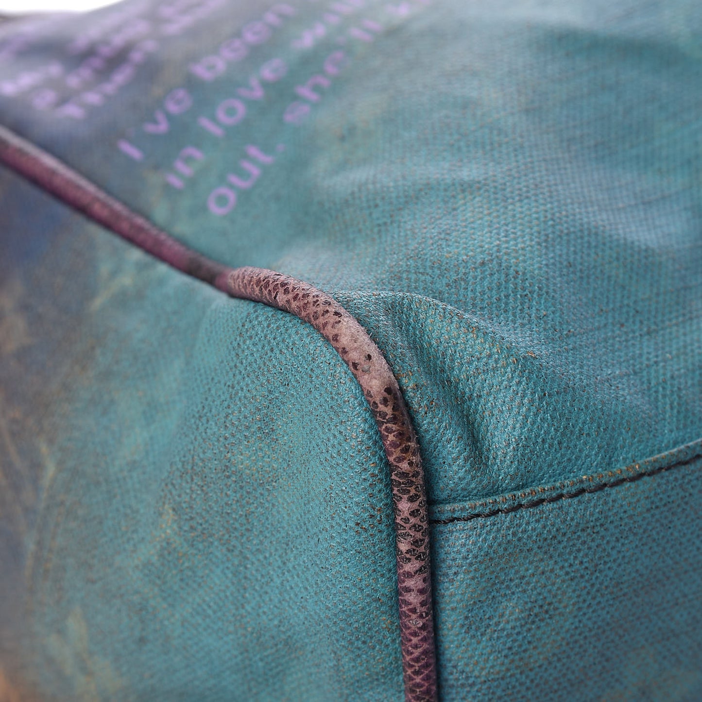 Monogram Karung Heartbreak Jokes Tote Violet
