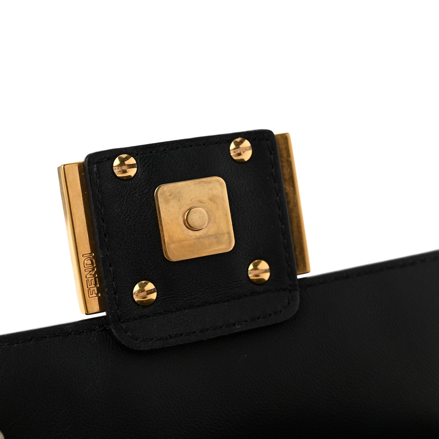 Fendi Nappa FF 1974 Embossed Mini Baguette Black 11 of 12