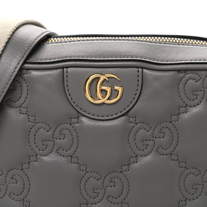 Gucci Calfskin GG Matelasse Shoulder Bag Dusty Grey Natural 8 of 10