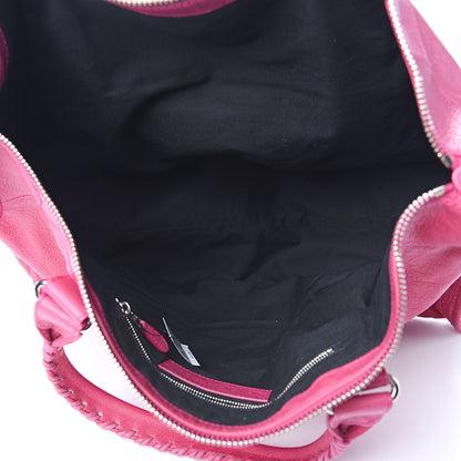 Balenciaga Agneau Giant 21 Silver Hardware Weekender Cyclamen Fucsia 5 of 12