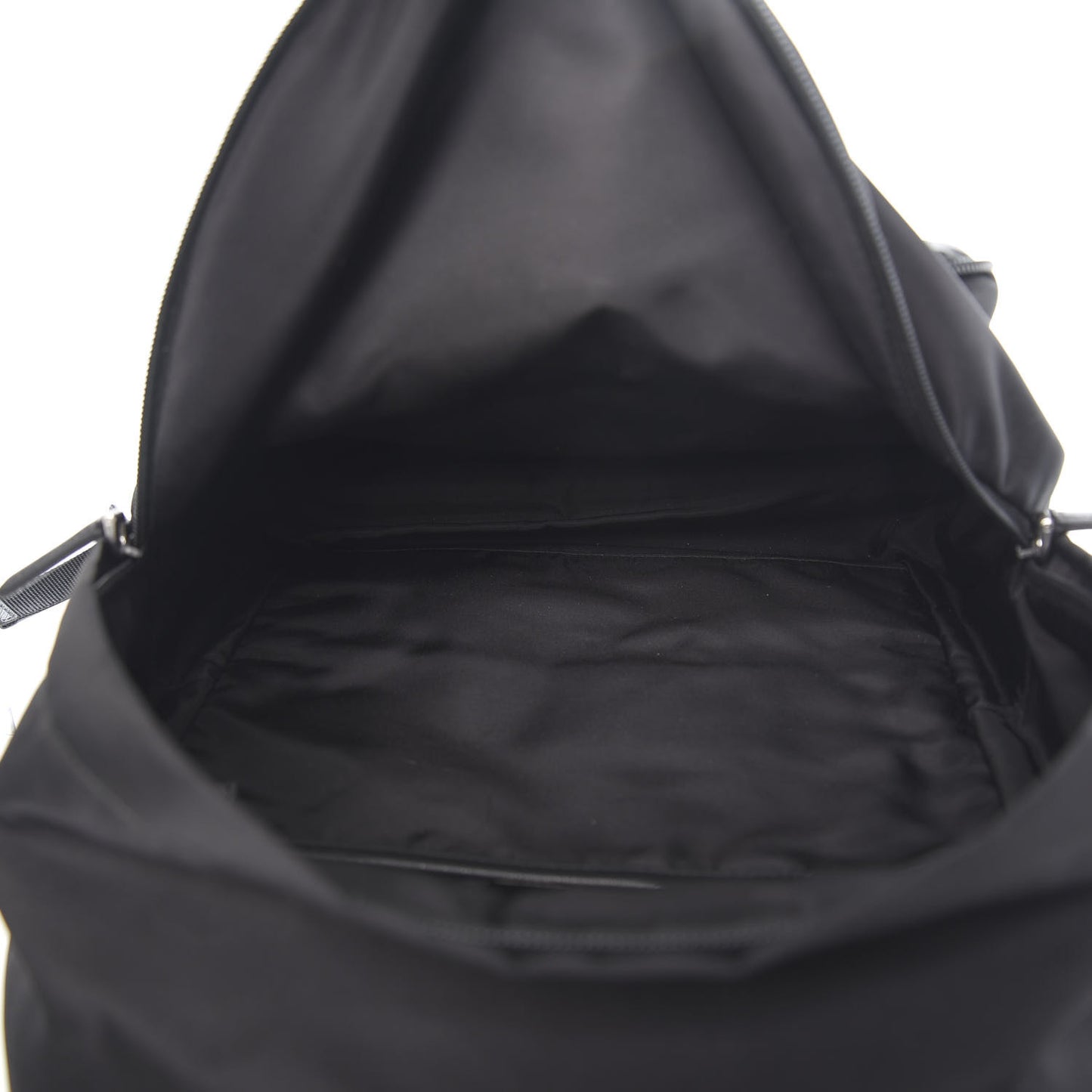 Tessuto Nylon Saffiano Day Backpack Black