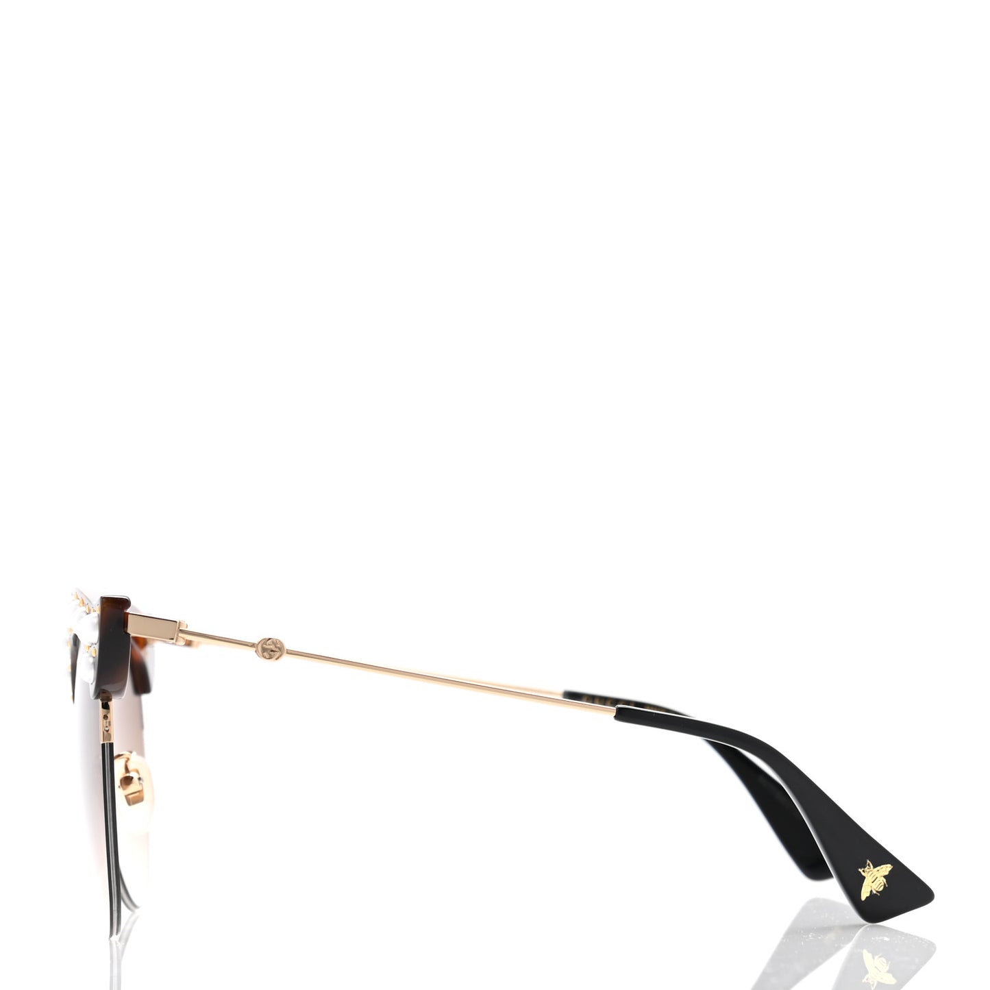 Pearl Cat Eye Sunglasses GG0212S Tortoise