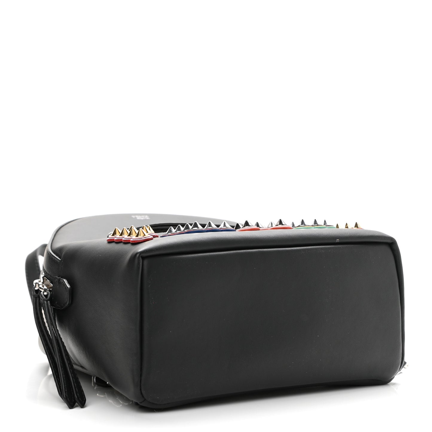 Vitello Century Fun Fair Metal Studded Mini Backpack Black Multicolor