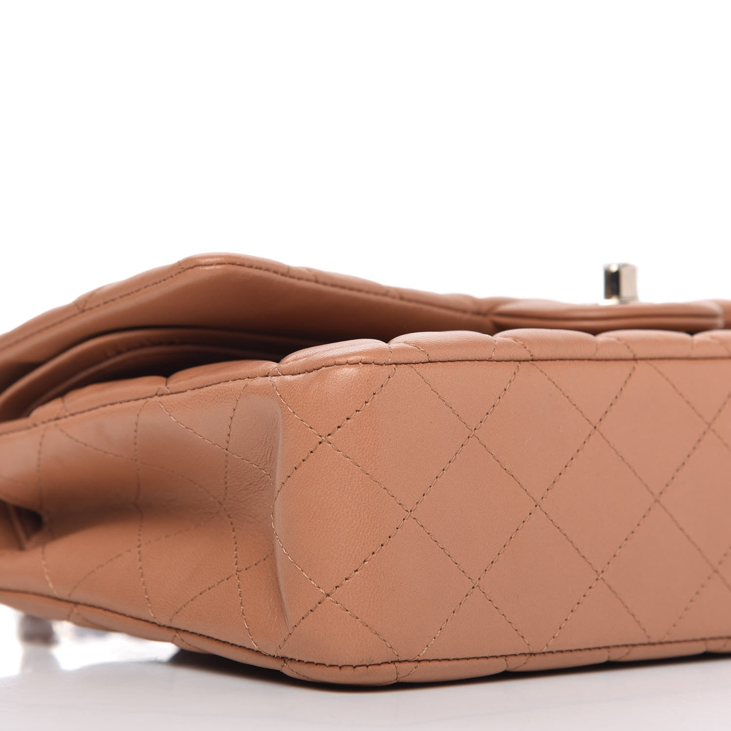 Chanel Lambskin Quilted Medium Double Flap Brown 6 of 10