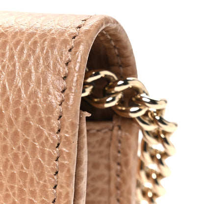 Gucci Dollar Calfskin Interlocking G Chain Wallet Camelia 11 of 11