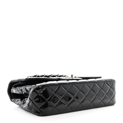 Chanel Patent Quilted Medium Double Flap Black 4 of 13