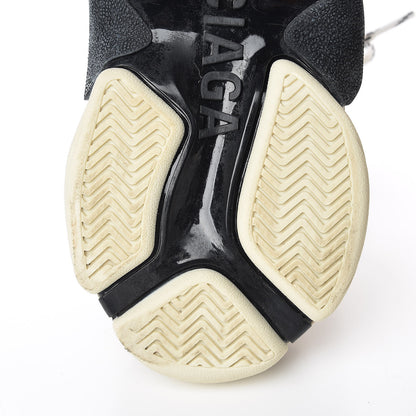 Balenciaga Fabric Mesh Womens Triple S Sneakers 37 Beige Black 9 of 10
