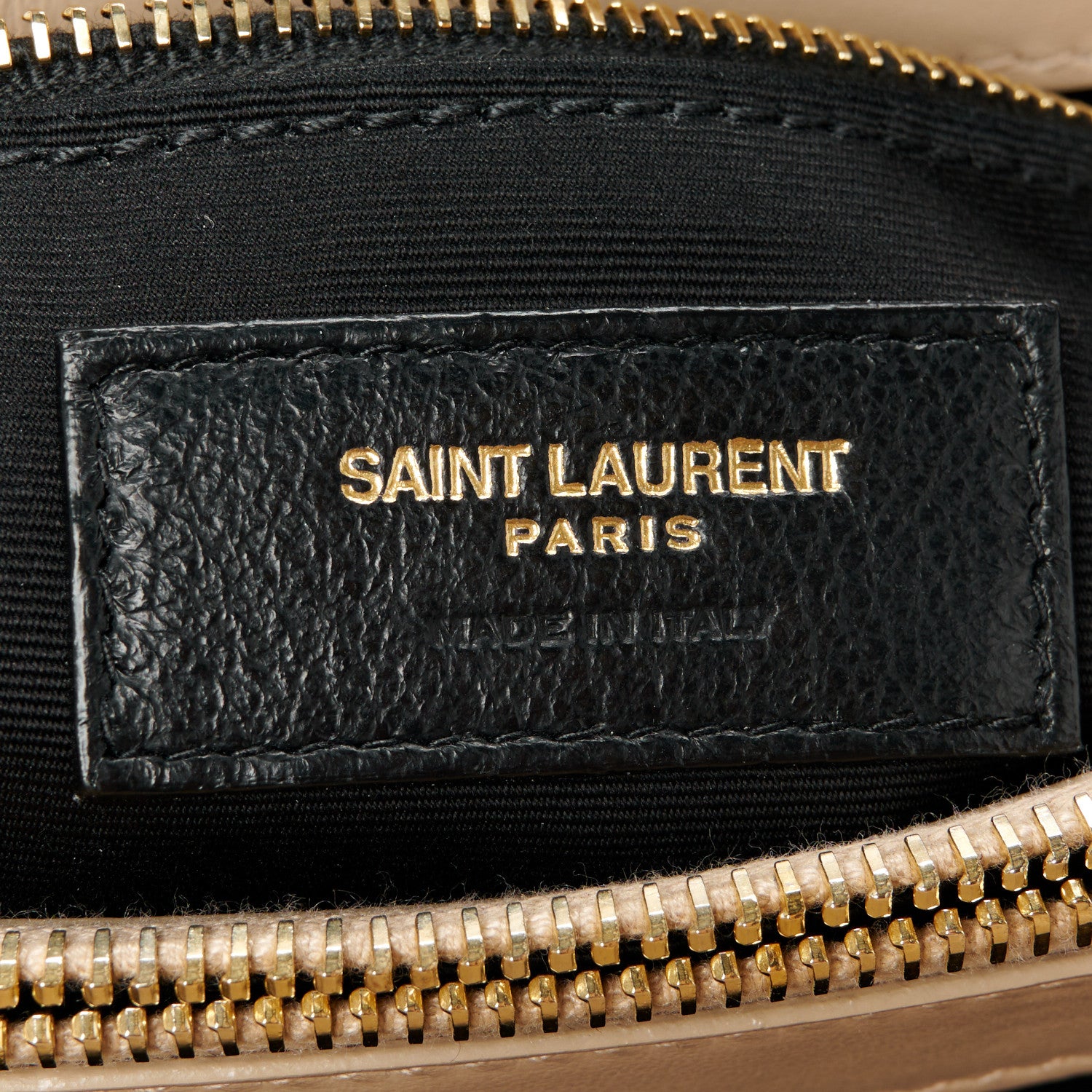 Saint Laurent Calfskin Y Quilted Monogram Medium Loulou Chain Satchel Dark Beige 7 of 12
