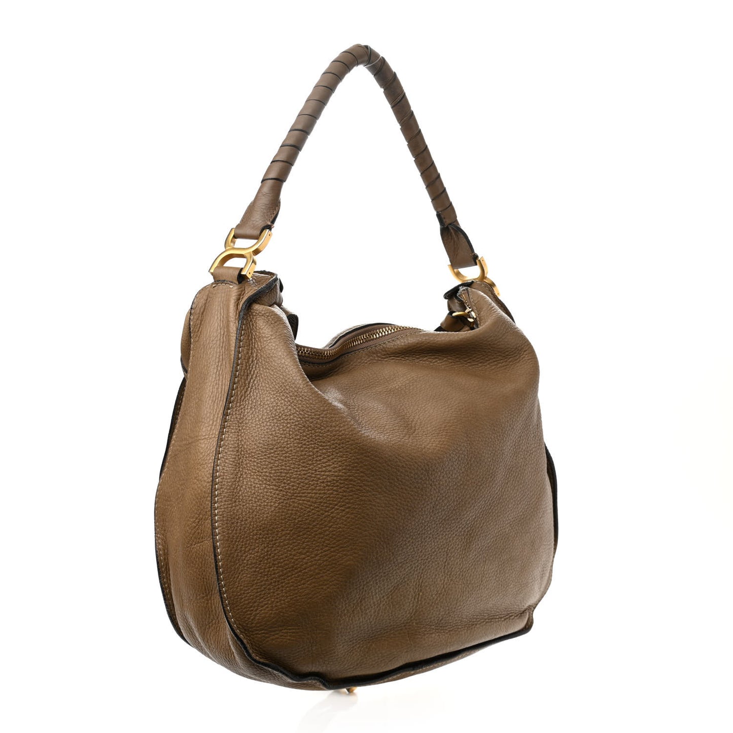 Calfskin Large Marcie Hobo Nut