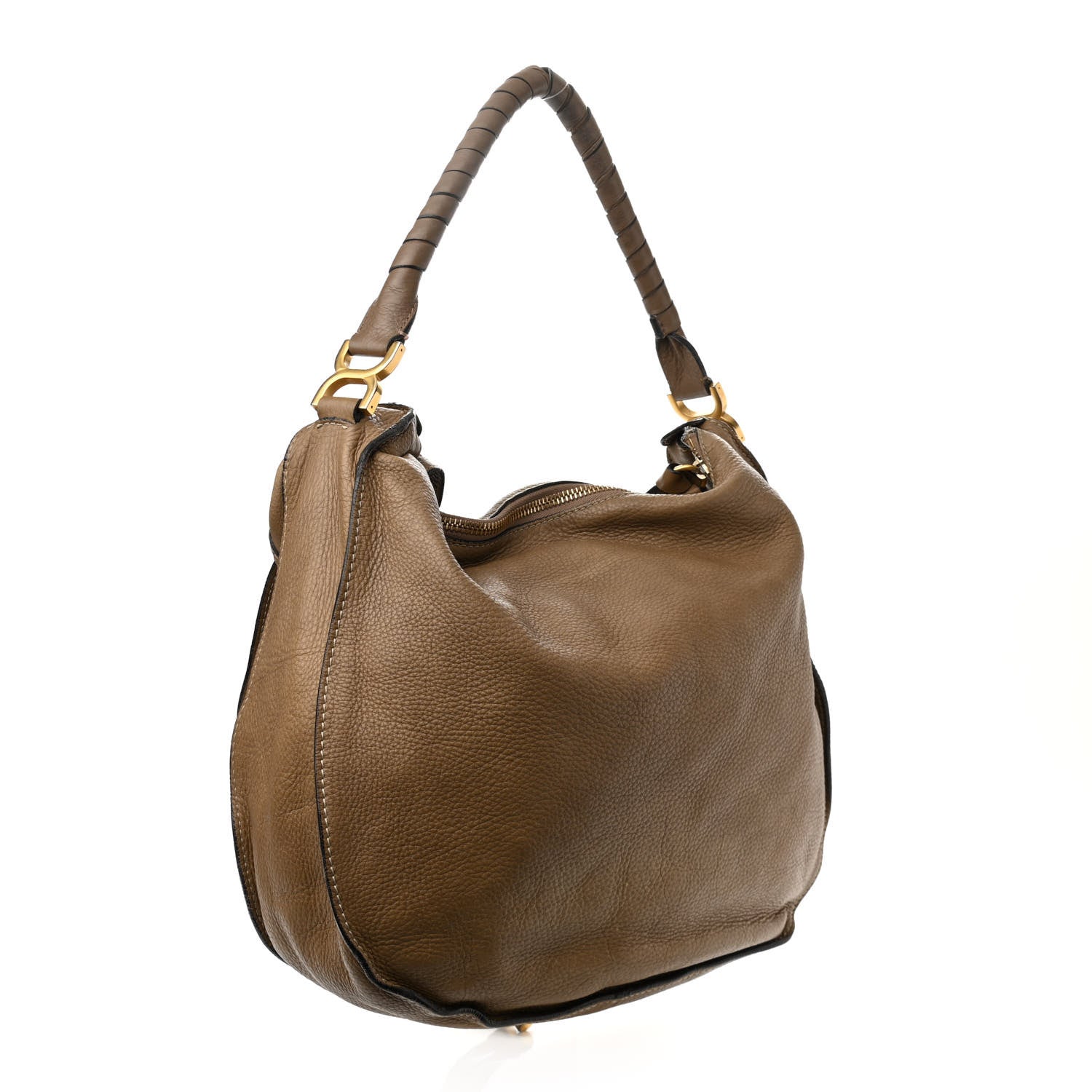 Chloe Calfskin Large Marcie Hobo Nut 2 of 12