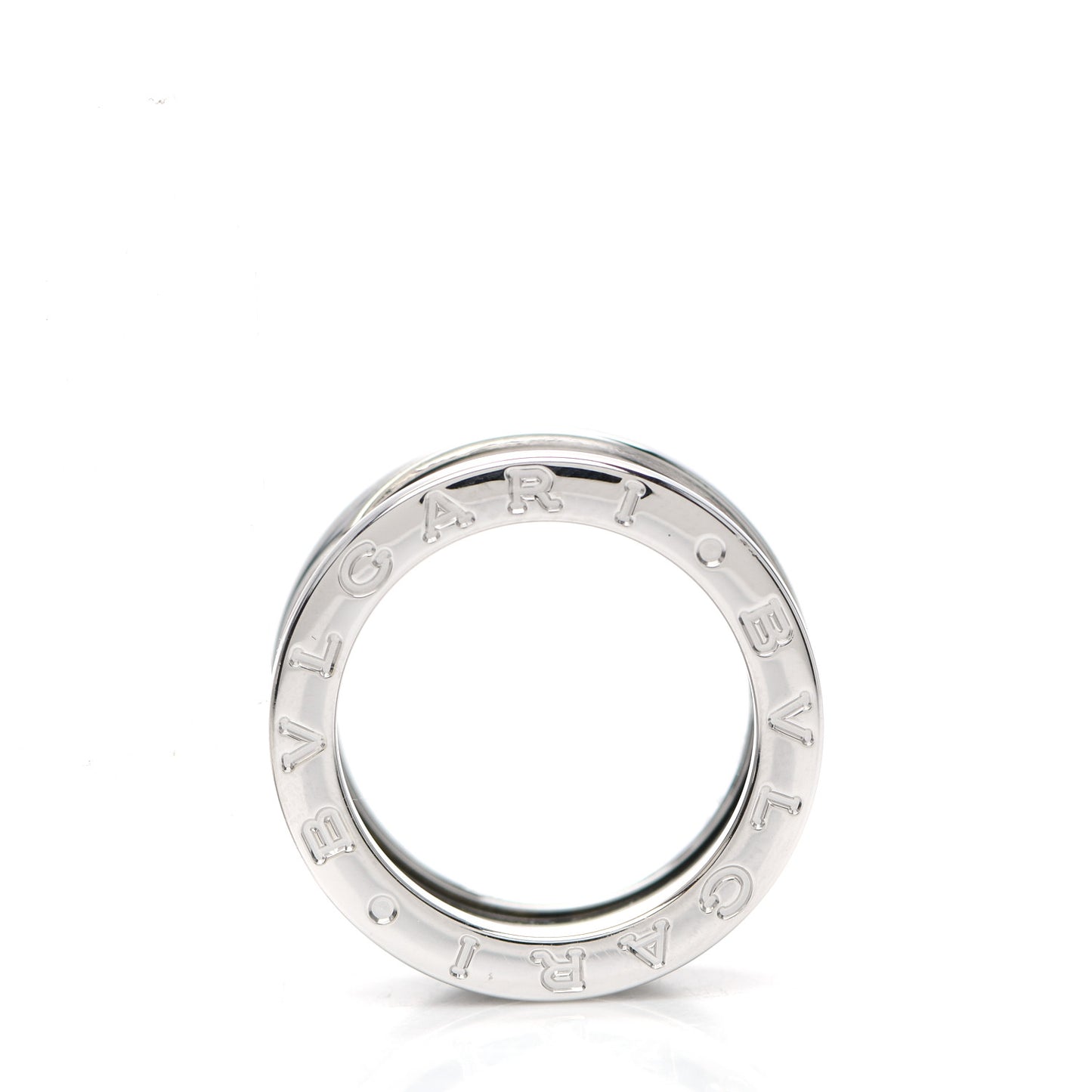 18K White Gold B.Zero1 Three-Band Ring 48 4.5