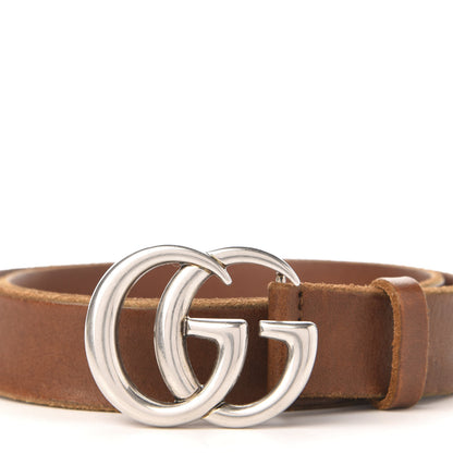 Gucci Cuoio Toscano Nickel Double Double G 30mm Belt 85 34 Cuir 6 of 7