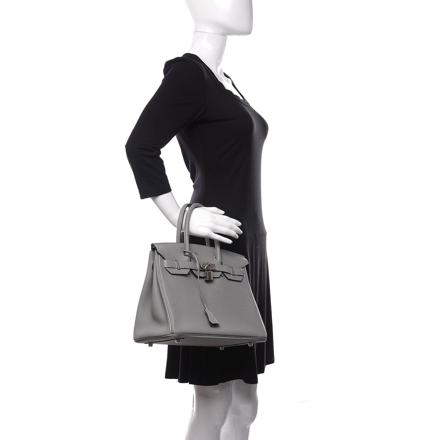 Hermes Togo Birkin 30 Gris Mouette 2 of 11