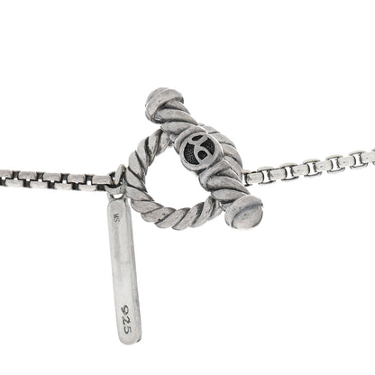 David Yurman Sterling Silver Quatrefoil Bead Chain Necklace 4 of 4