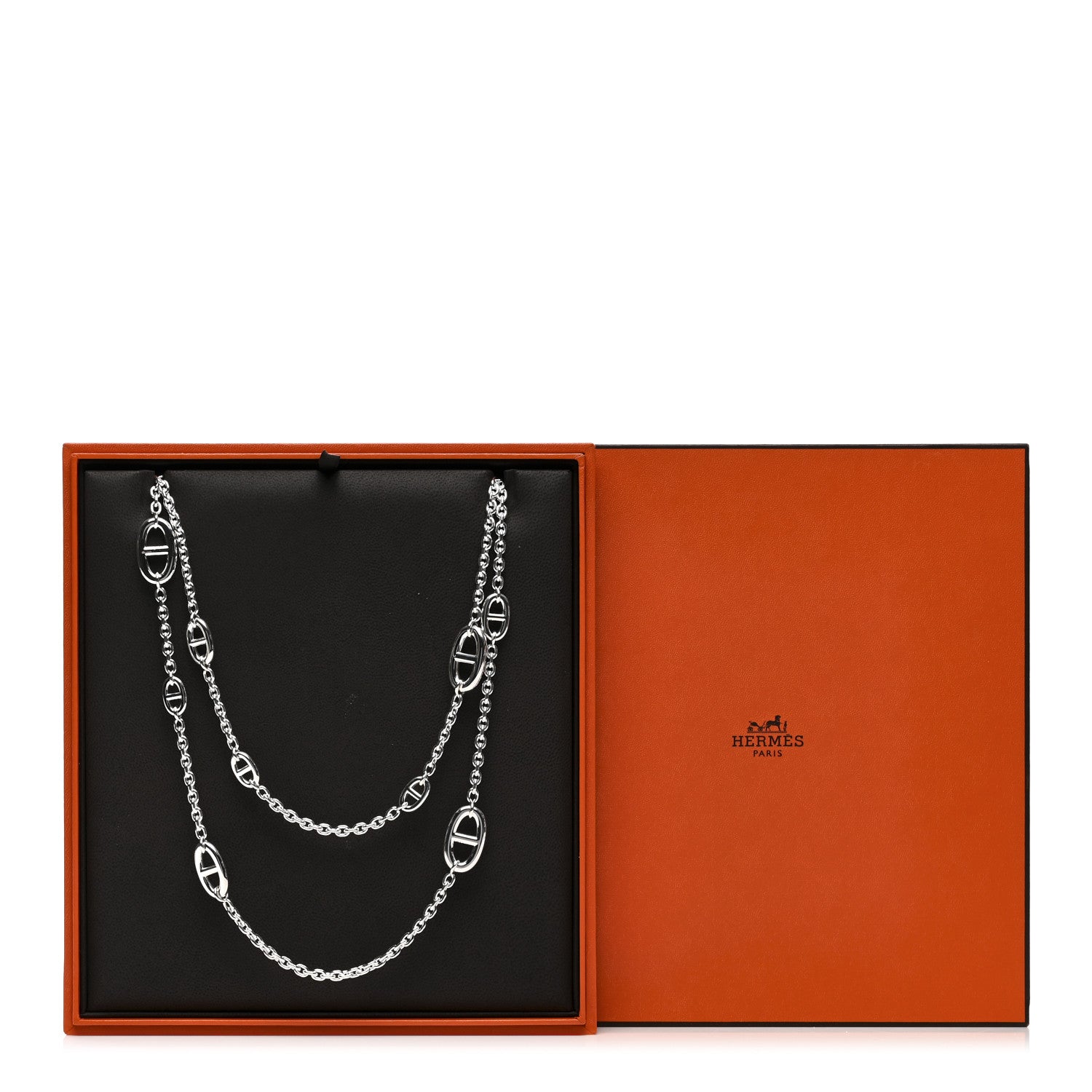 Hermes Sterling Silver Farandole Necklace 120 5 of 5