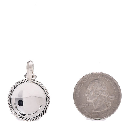 David Yurman Sterling Silver Diamond Cable Collectibles Tree of Life Amulet Pendant 2 of 5