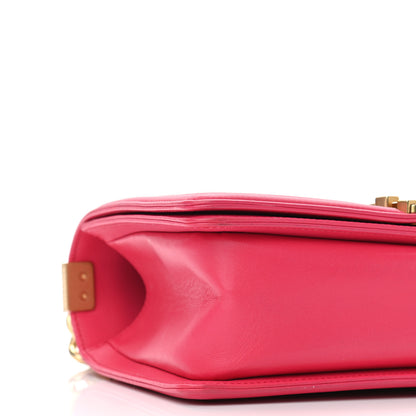 Chanel Lambskin Quilted Medium Boy Flap Fuchsia 9 of 10