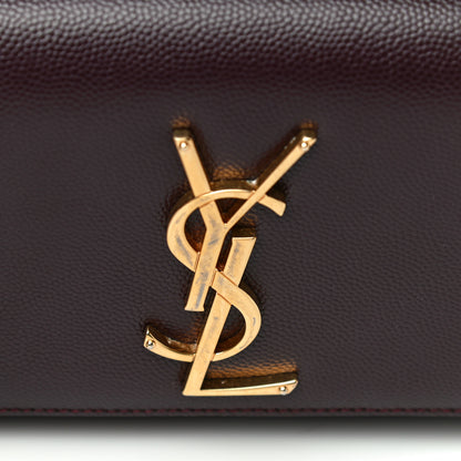 Saint Laurent Grain De Poudre Small Monogram Kate Satchel Armaranto 13 of 13