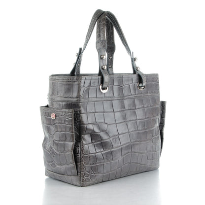 Chanel Matte Alligator Paris Biarritz Tote Grey 3 of 10