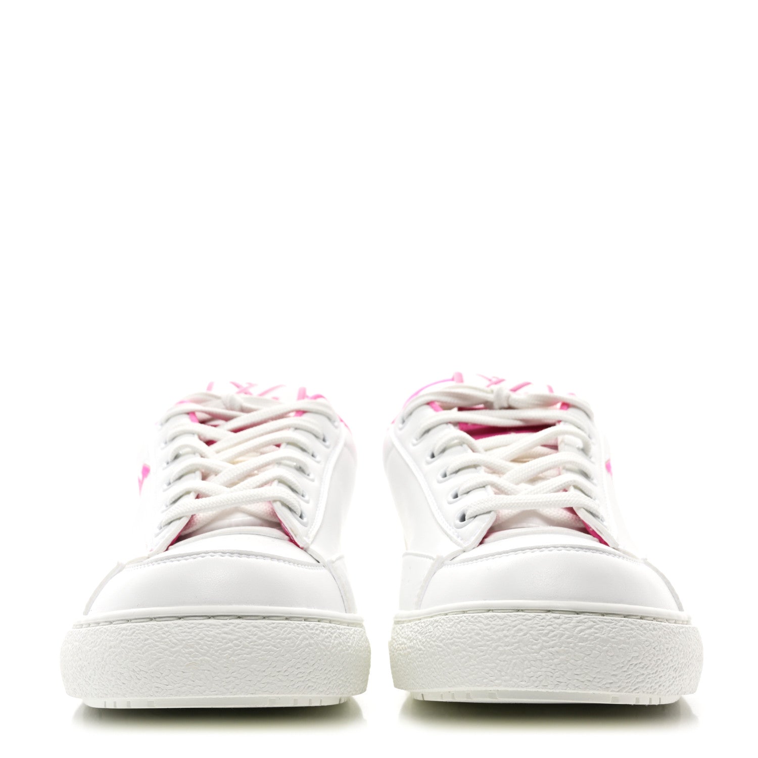 Louis Vuitton Calfskin Charlie Sneaker 37.5 White Fuchsia 2 of 9