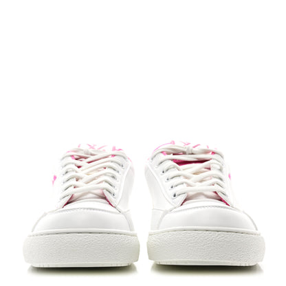 Louis Vuitton Calfskin Charlie Sneaker 37.5 White Fuchsia 2 of 9