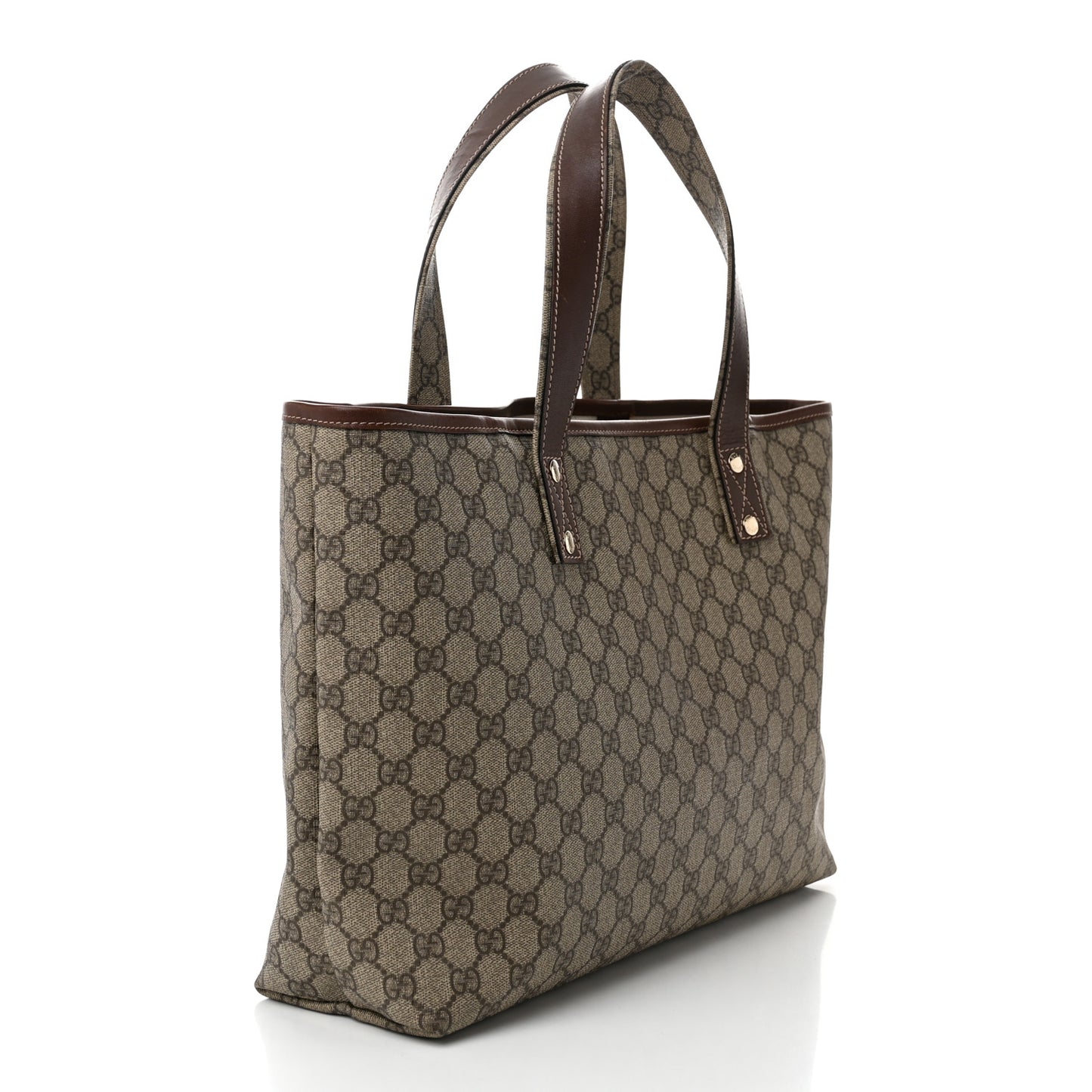 GG Plus Monogram Medium Signature Web Loop Tote Brown