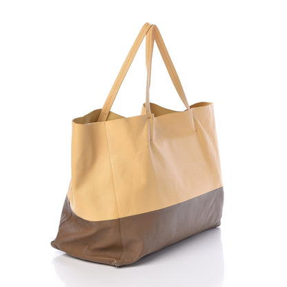 Celine Lambskin Horizontal Bi-Color Cabas Butter 3 of 9