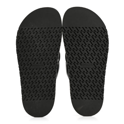 Hermes Nappa Extra Sandals 38 Black 6 of 11