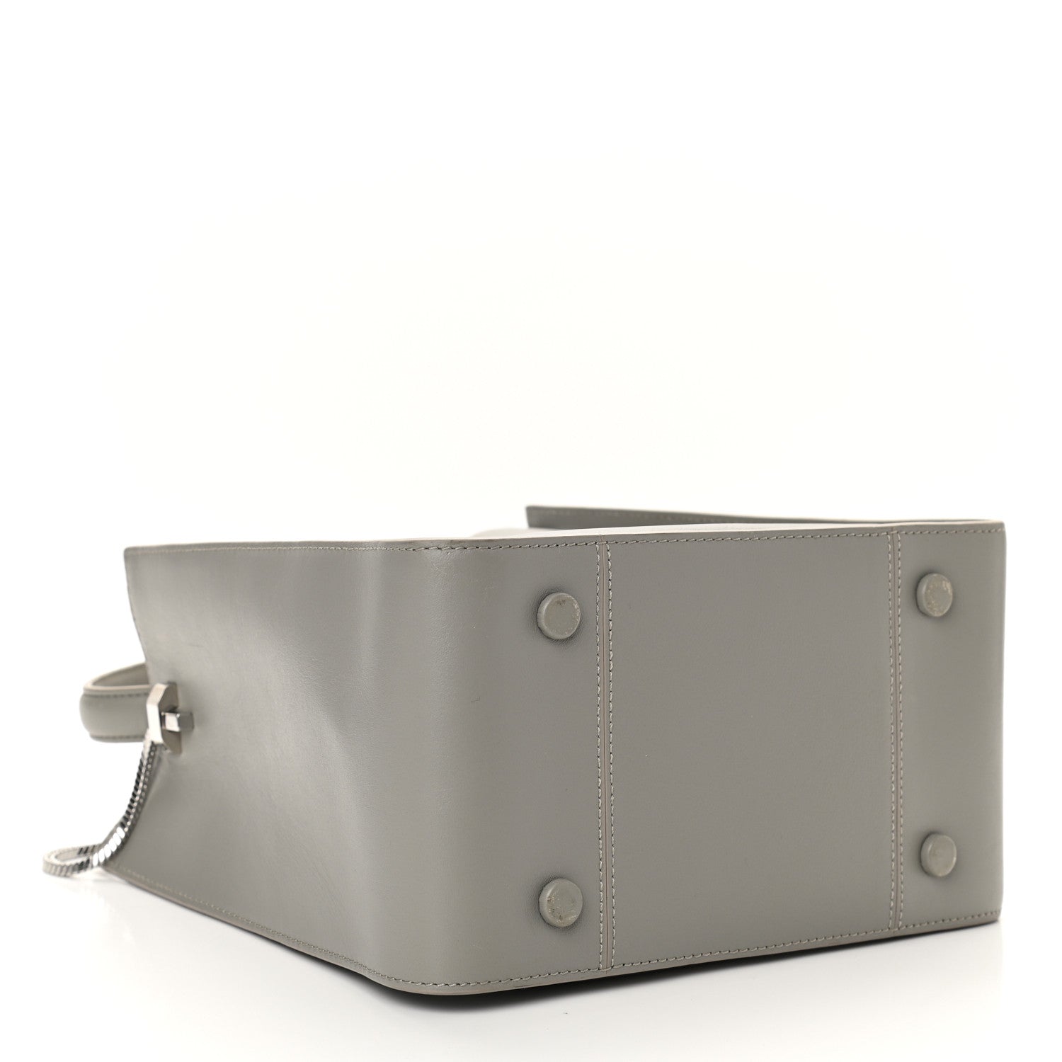 3.1 Phillip Lim Smooth Calfskin Small Soleil Bucket Bag Cement 4 of 11