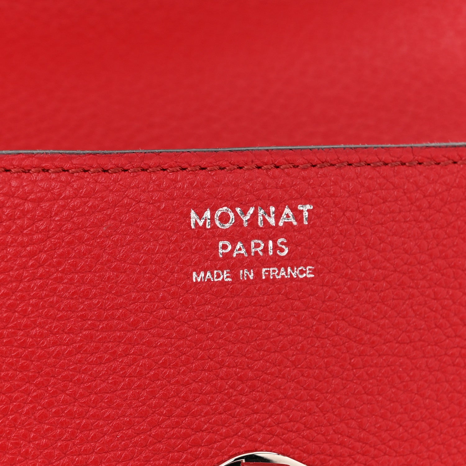 Moynat Taurillon Blush Calfskin Gabby MM Red 6 of 10