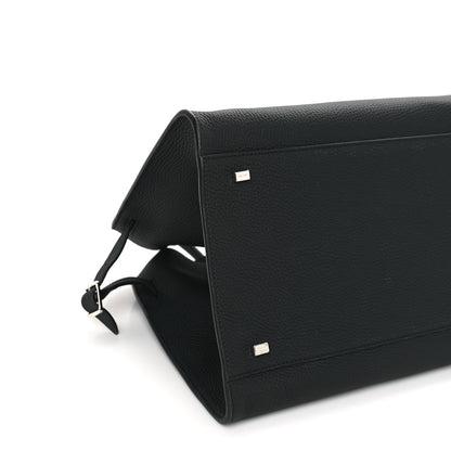 The Row Matte Grained Calfskin Soft Margaux 15 Black 8 of 9