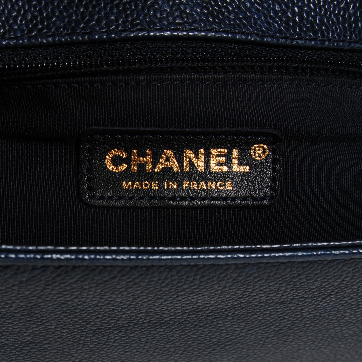 Chanel Pearly Caviar Quilted New Medium Boy Flap Navy 6 of 8