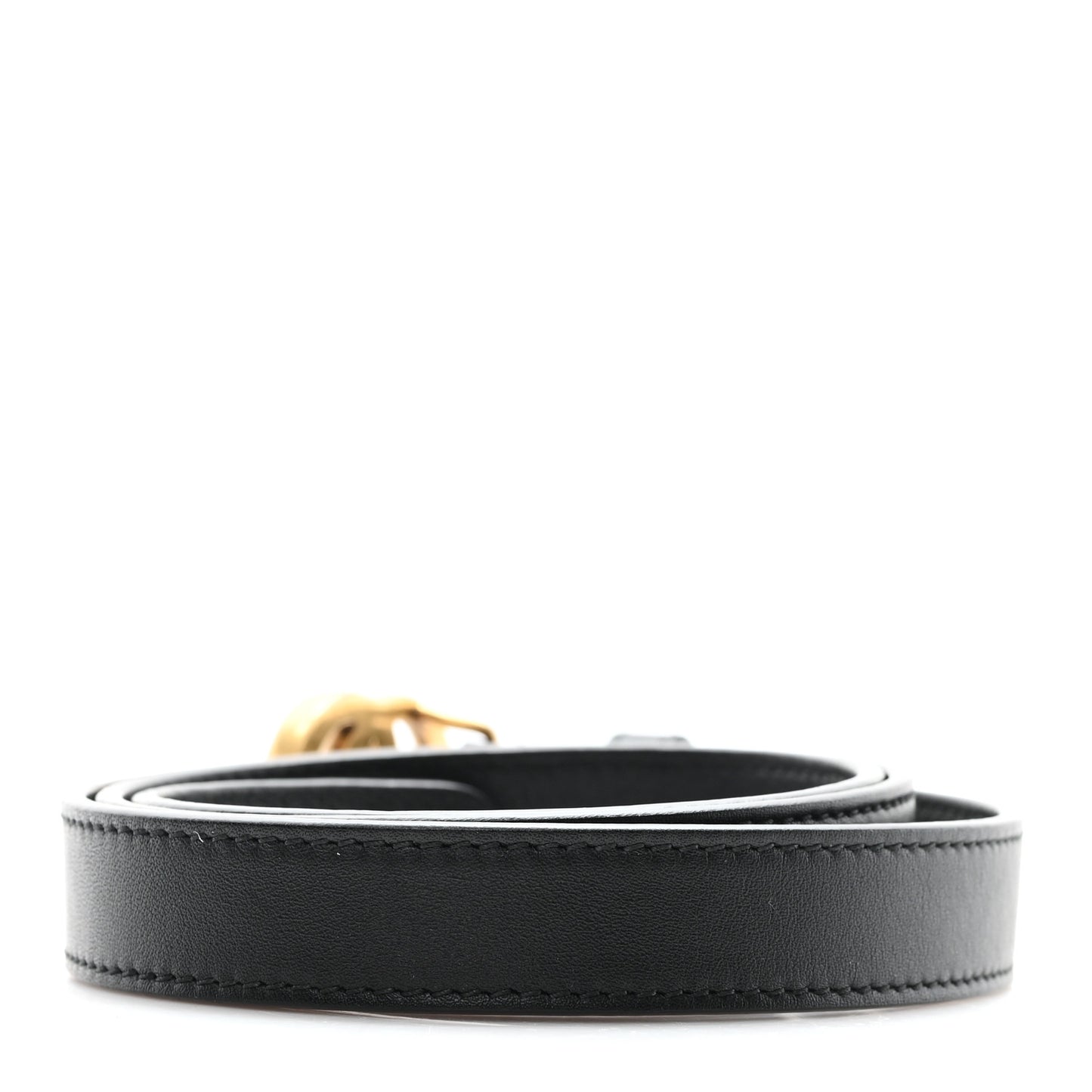 Calfskin Double G 20mm Belt 80 32 Black