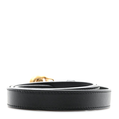Gucci Calfskin Double G 20mm Belt 80 32 Black 2 of 4