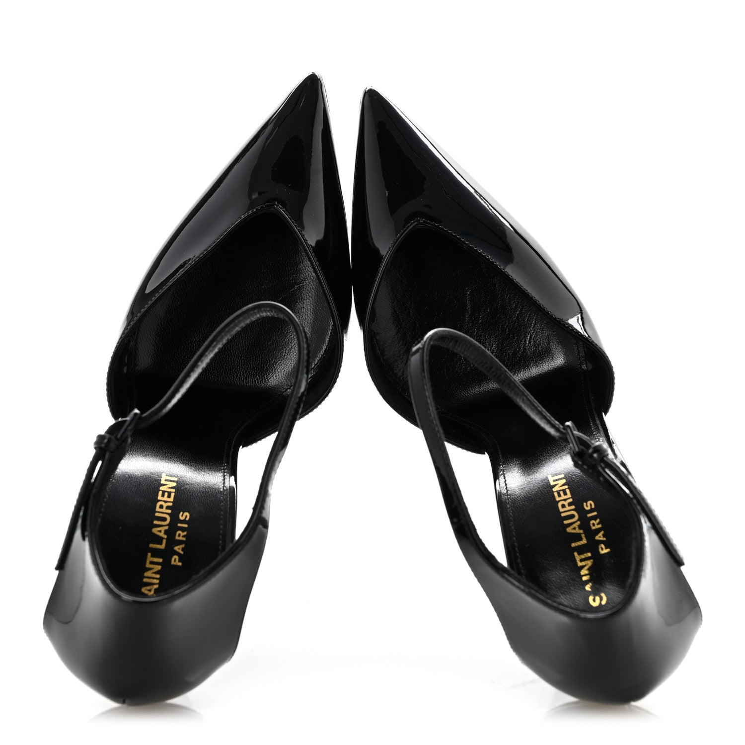 Saint Laurent Patent Zizi D'Orsay Pump 39 Black 2 of 10