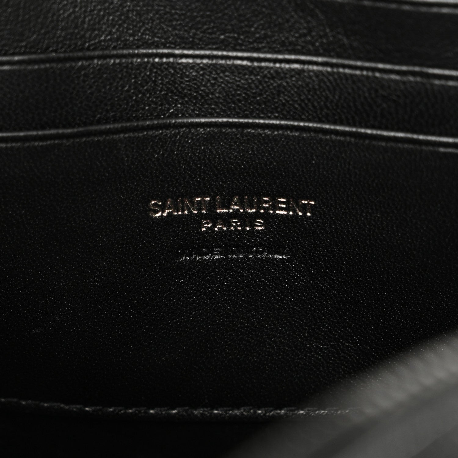 Saint Laurent Grain De Poudre Matelasse Monochrome Monogram Mini Lou Camera Bag Black 6 of 9